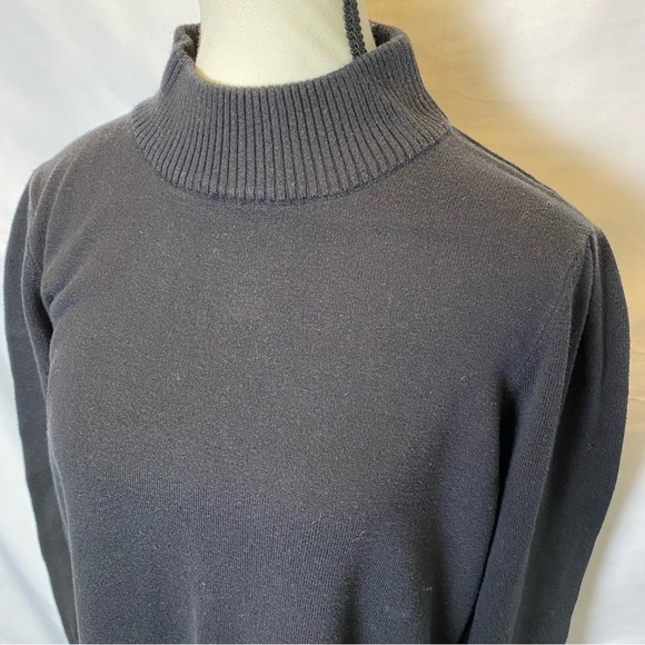 Kim‎ Rodgers Women's Mock Neck Long Sleeve Sweater Dress Size 1X Black - Picture 3 of 9